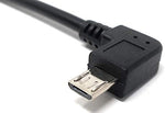 USB 2.0 Kabel 22 cm Mini B Stecker zu Micro B Stecker Winkel Schwarz | System-S