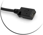 USB-C auf Mini-USB Adapterkabel 27 cm, 90° Winkel, Stecker auf Buchse | SYSTEM-S