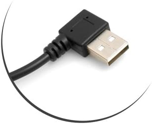 Micro USB Kabel 90° grad links gewinkelt Winkelstecker zu USB 2.0 Typ A 90° Grad rechts gewinkelt Datenkabel Ladekabel ca. 27 cm | System-S