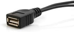 2 in 1 OTG USB A (male/female) Micro USB Host Kabel 30 cm | System-S
