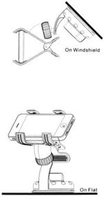 KFZ Auto Windschutzscheibenhalterung & Tischhalterung Saugfuß & Spannklemme 105 mm für Handy Smartphone | System-S
