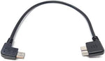 USB 3.0 Kabel 20 cm Micro B Stecker zu 2.0 Micro B Stecker Winkel | System-S