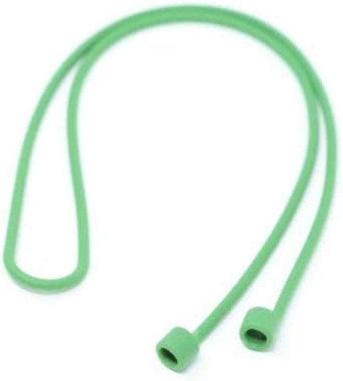 1x Silikon Halteband Holder für AirPods Kopfhörer in Grün | System-S