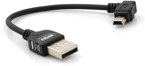 Mini USB Kabel  10 cm 90° gewinkelt | System-S
