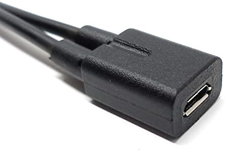 USB 2.0 Y Kabel 25 cm Micro B Buchse zu Typ C und Micro B Stecker | System-S