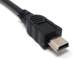 USB 3.1 Kabel 25 cm Typ C Buchse zu Mini B Stecker Adapter in Schwarz | System-S