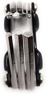 klappbares Multitool Werkzeug Kit, schwarz, 7in1 | System-S