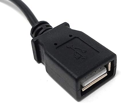 USB 3.1 Kabel 15 cm Typ C Stecker zu 2.0 A Buchse in Schwarz | System-S