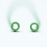 1x Silikon Halteband Holder für AirPods Kopfhörer in Grün | System-S