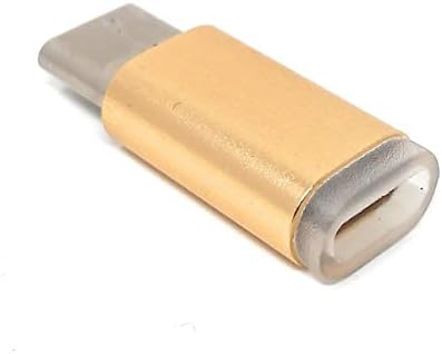 USB 3.1 Adapter Typ C Stecker zu 2.0 Micro B Buchse Kabel goldfarben | System-S
