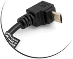 Micro USB OTG On The Go Host 90° Grad aufwärts Winkel Kabel auf USB Typ A Buchse Adapter Kabel 13 cm | System-S