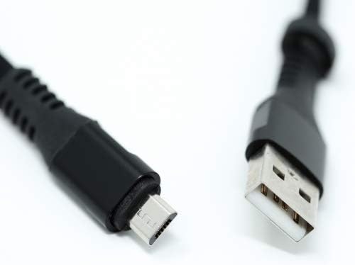 USB A Stecker zu Micro USB Stecker Kabel Flachkabel 32 cm in Schwarz | System-S