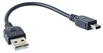 USB 2.0 Kabel für USB-A auf USB Mini-B 5-Pin 10 cm System-S | System-S