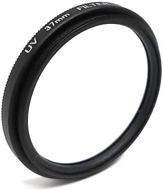 UV Filter 37 mm Gewinde mit Clip in Schwarz für Smartphone | System-S