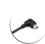 Mini USB Kabel 90° grad links gewinkelt Winkelstecker Datenkabel Ladekabel ca. 27 cm | System-S