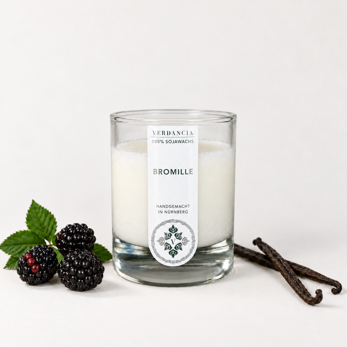 Bromille | Duftkerze Sojawachs – Brombeere & Vanille – süß & fruchtig