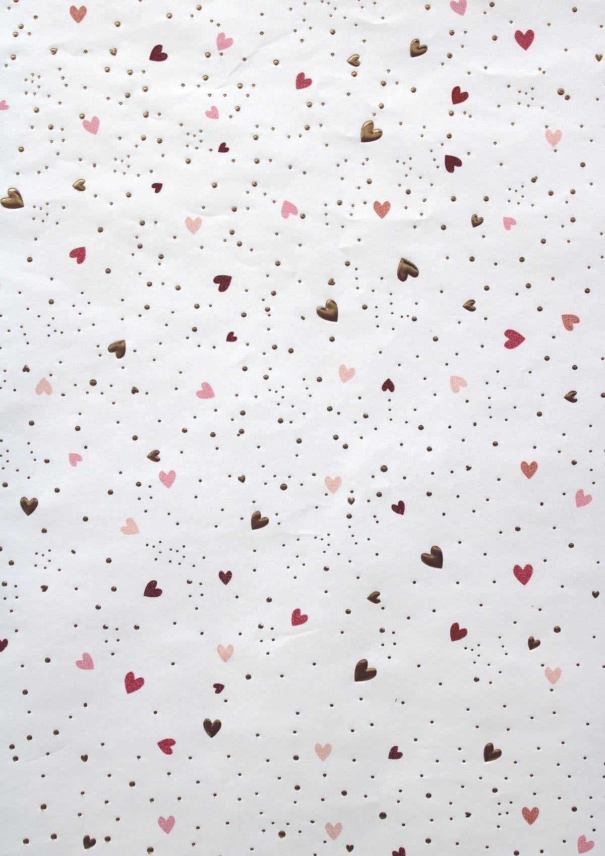 Geschenkpapier "All About Love" farblich sortiert | 150 x 70 cm