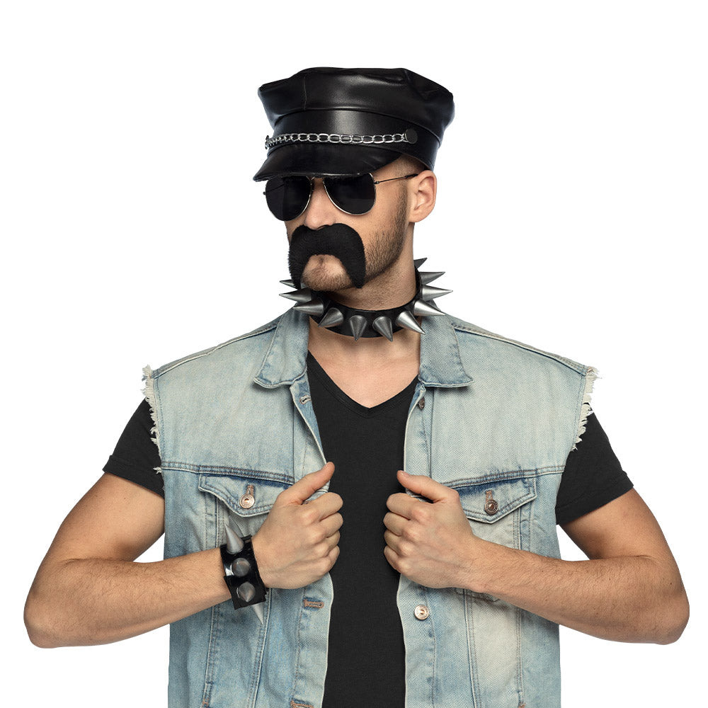 Kostüm-Set "Rocker" - 5-tlg. |  Biker Verkleidung