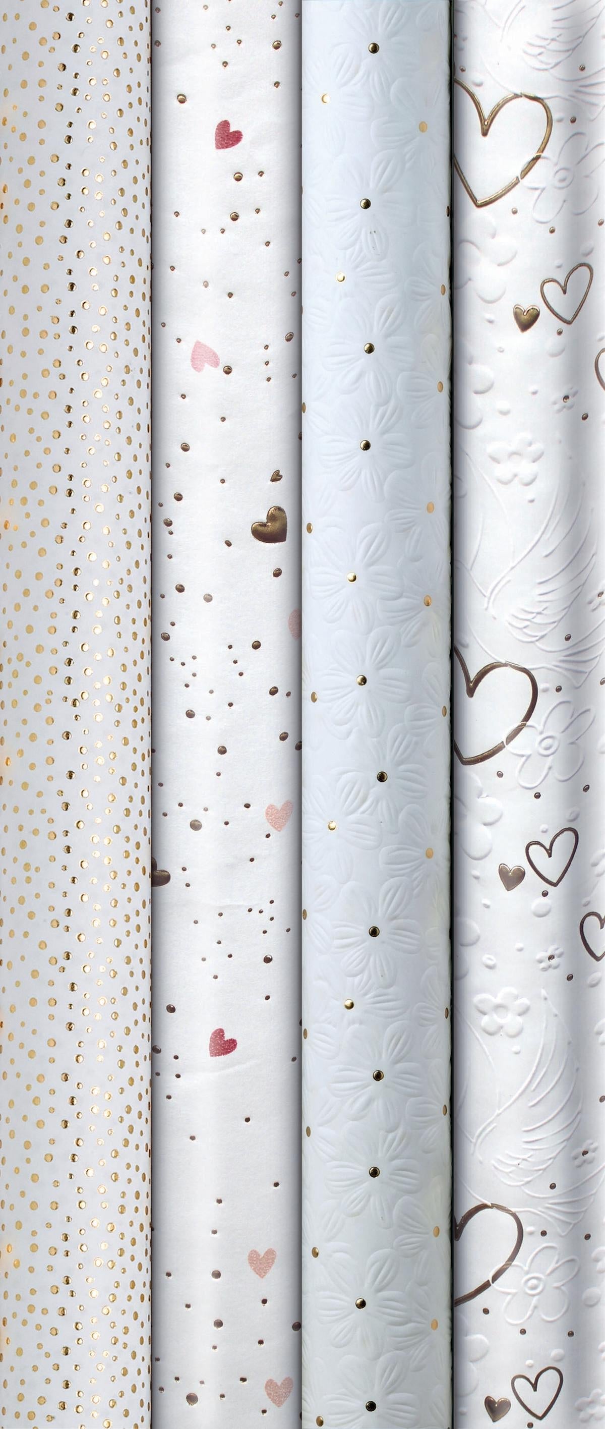 Geschenkpapier "All About Love" farblich sortiert | 150 x 70 cm