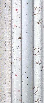Geschenkpapier "All About Love" farblich sortiert | 150 x 70 cm