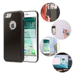 NALIA Handyhülle kompatibel mit iPhone 7, Anti-Gravity Case, Dünne Handyhülle Zero-Gravity selbstklebende Silikon Selfie Schutz-Hülle, Ultra Slim Back-Cover Bumper Smart-Phone Etui