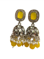 Jhumka Antique Sliver Plated Kudan Earrings