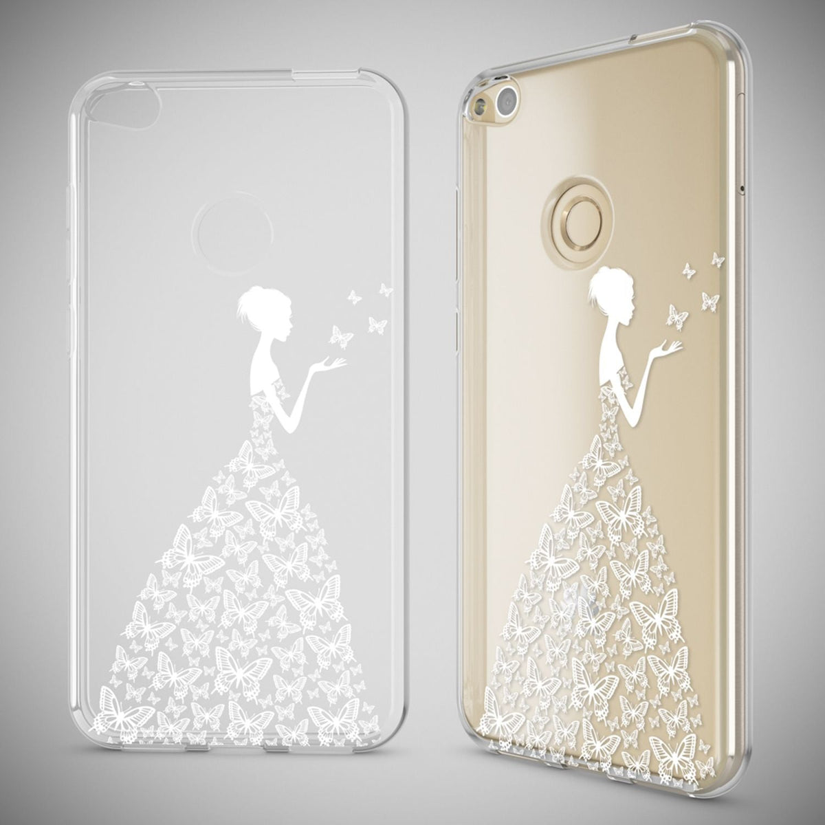 NALIA Handyhülle kompatibel mit Huawei P8 Lite 2017, Motiv Design Slim Silikon Case Cover, Crystal Schutzhülle Handy-Tasche Dünn, Muster Etui Backcover Smart-Phone Hülle