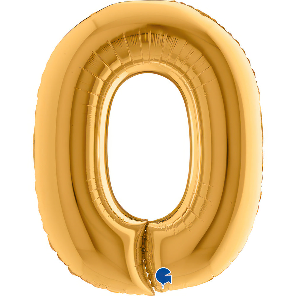 Riesenbuchstabe Folienballon 40"/102cm | Gold #O