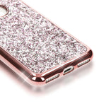 NALIA Handyhülle kompatibel mit iPhone 7, Glitzer Slim Back-Cover Case mit Maus Ohren, Glitter Silikon Hülle Schutzhülle Dünn, Strass Bling Etui Handy-Tasche Smart-Phone Bumper
