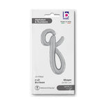 24"/Ø61cm Folienballon Buchstabe Skript Silber | Q