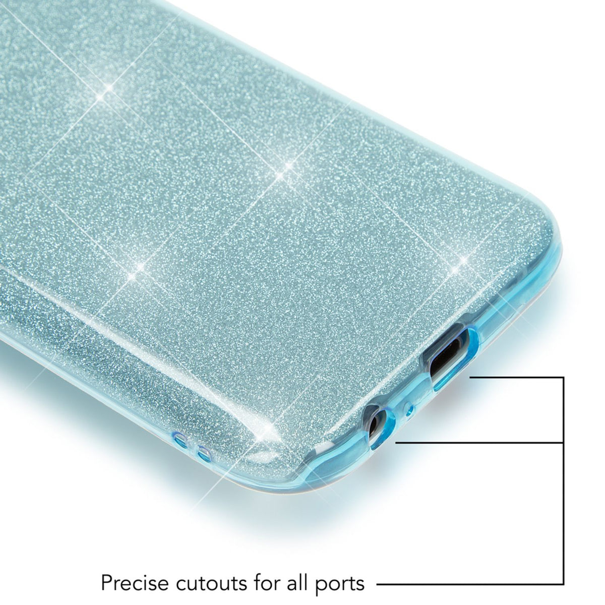 NALIA Handyhülle kompatibel mit Samsung Galaxy A5 2017, Glitzer Slim Silikon-Case Back-Cover Schutzhülle, Glitter Sparkle Handy-Tasche Bumper, Dünne Bling Strass Smart-Phone Hülle