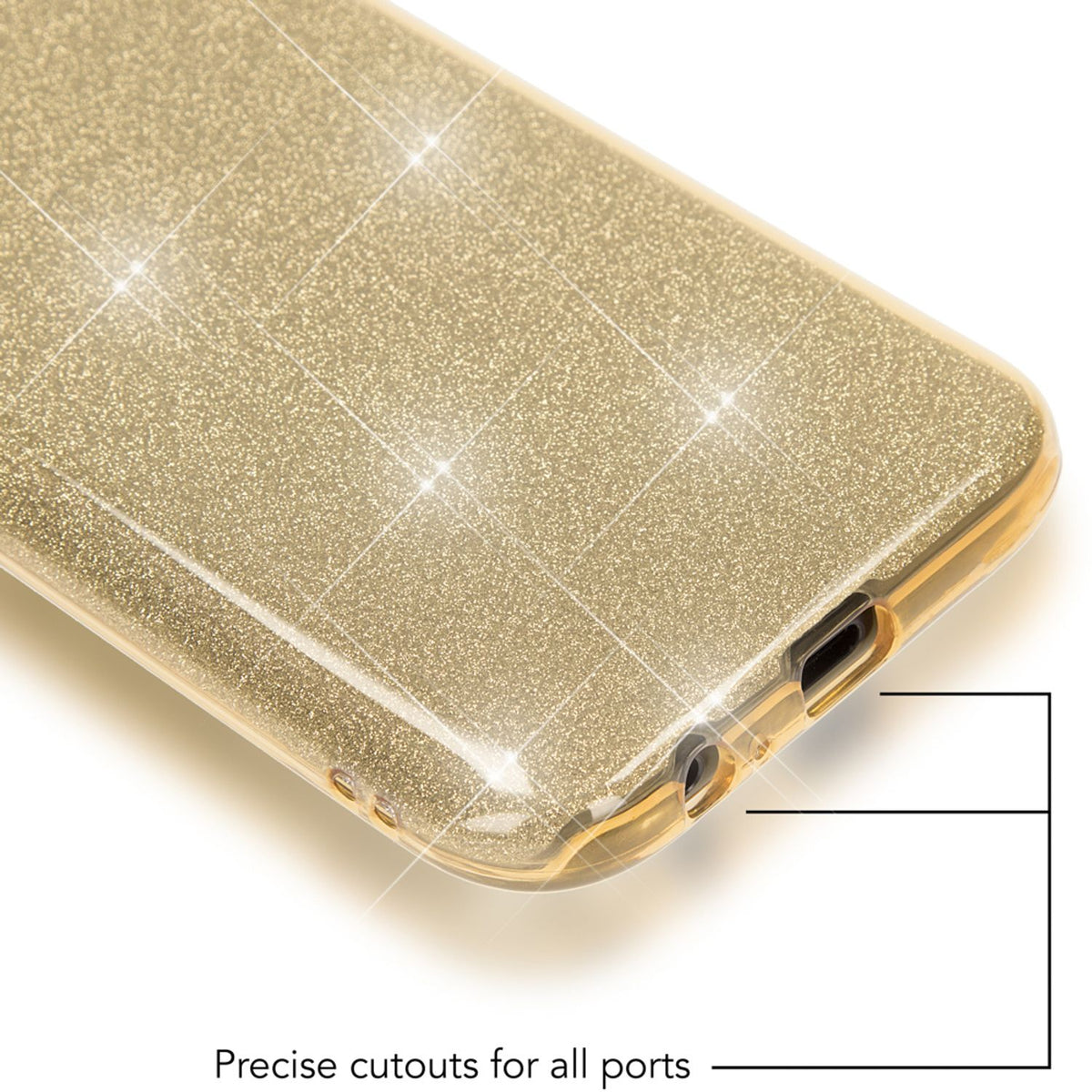 NALIA Handyhülle kompatibel mit Samsung Galaxy A5 2017, Glitzer Slim Silikon-Case Back-Cover Schutzhülle, Glitter Sparkle Handy-Tasche Bumper, Dünne Bling Strass Smart-Phone Hülle