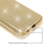 NALIA Handyhülle kompatibel mit Samsung Galaxy A5 2017, Glitzer Slim Silikon-Case Back-Cover Schutzhülle, Glitter Sparkle Handy-Tasche Bumper, Dünne Bling Strass Smart-Phone Hülle