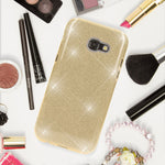 NALIA Handyhülle kompatibel mit Samsung Galaxy A5 2017, Glitzer Slim Silikon-Case Back-Cover Schutzhülle, Glitter Sparkle Handy-Tasche Bumper, Dünne Bling Strass Smart-Phone Hülle