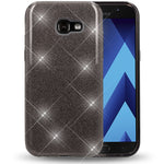 NALIA Handyhülle kompatibel mit Samsung Galaxy A5 2017, Glitzer Slim Silikon-Case Back-Cover Schutzhülle, Glitter Sparkle Handy-Tasche Bumper, Dünne Bling Strass Smart-Phone Hülle