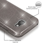 NALIA Handyhülle kompatibel mit Samsung Galaxy A5 2017, Glitzer Slim Silikon-Case Back-Cover Schutzhülle, Glitter Sparkle Handy-Tasche Bumper, Dünne Bling Strass Smart-Phone Hülle