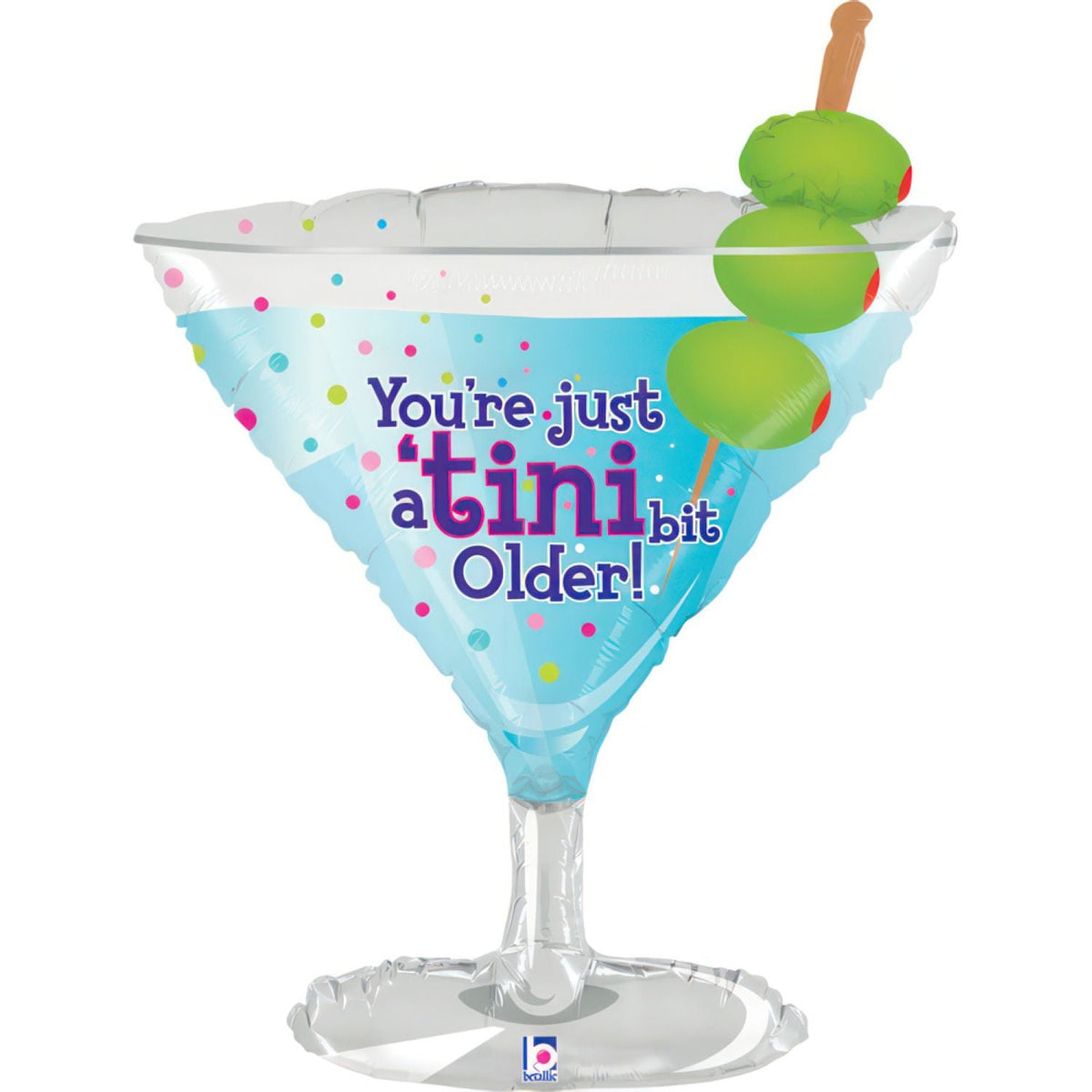 32" Folienballon "You're just a tini bit older!" Martini | 81 cm