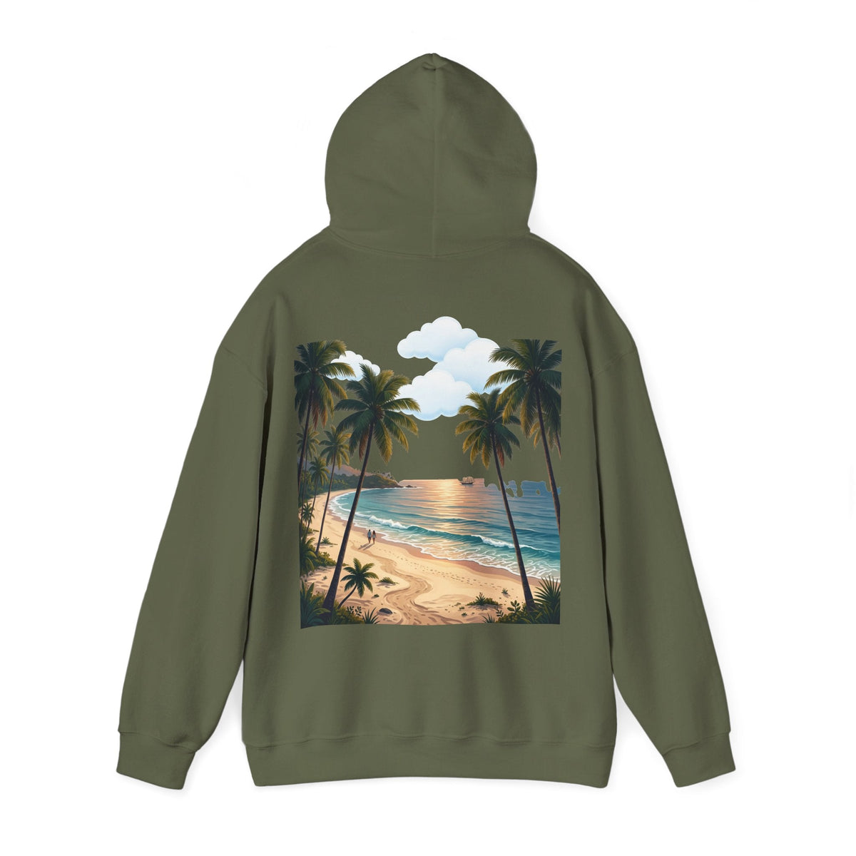 Urlaub Hoodie – Tropischer Palm Sunset Kapuzenpullover
