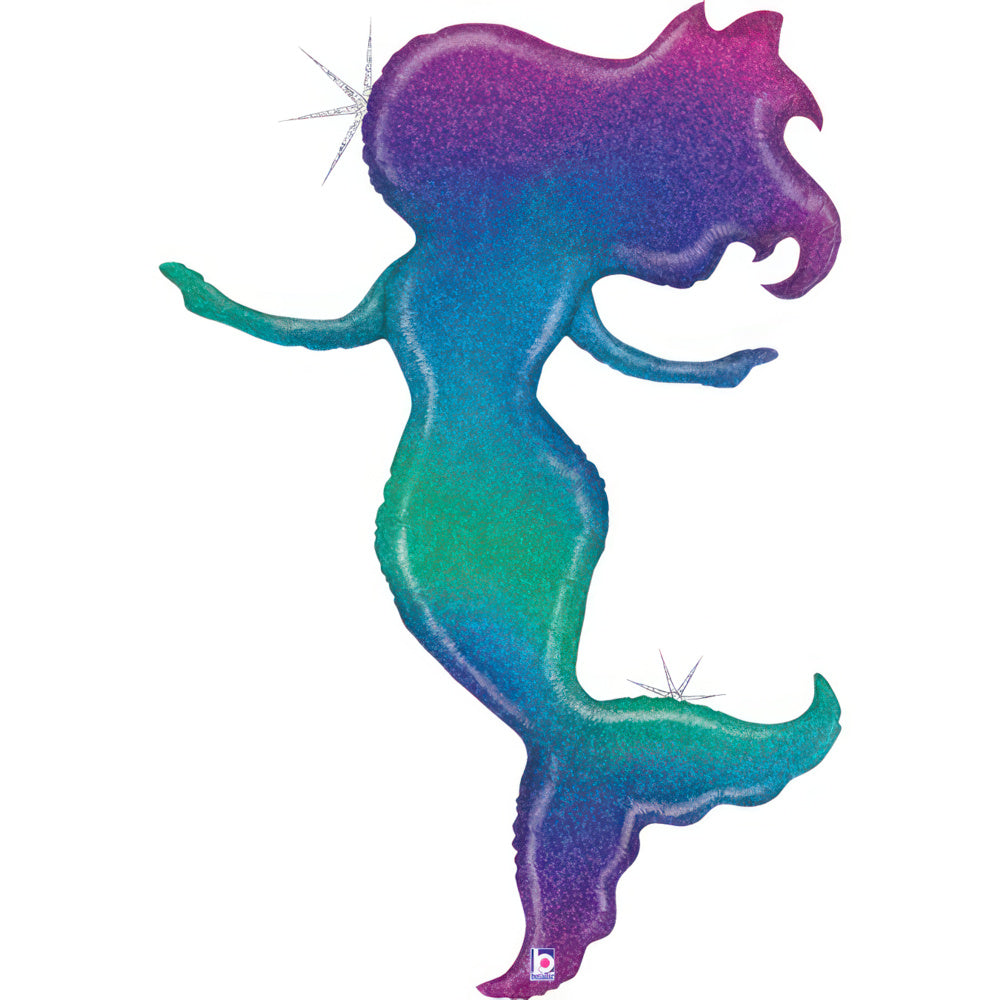 Shape Folienballon "Meerjungfrau Glitter" |  132cm