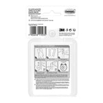 Command™ Mini-Haken, transparent, mit transparenten Strips, 17006CLRFGN | Packung (1 Stück)