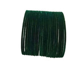 Glossy Beauty Alloy Velvet bangles (1 Set Of 12 Bangles)
