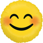 18"/Ø46cm Folienballon "Emoji Smiley"