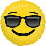 18"/Ø46cm Folienballon "Emoji Sonnenbrille"