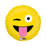 18"/Ø46cm Folienballon "Emoji Wacky"