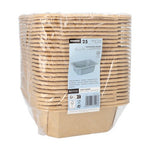 Starpak 25 Lunchboxen, Pappe eckig