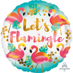 18"/Ø45cm Folienballon "Let's Flamingle"