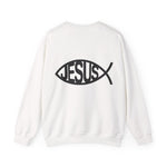Unisex Heavy Blend Sweatshirt mit Psalm 23 & markantem Backprint