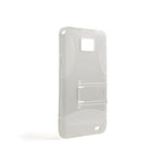 TPU Case Hülle mit Ständer Transparent  für Samsung Galaxy S2 i9100