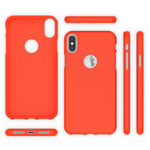 NALIA Neon Silikonhülle für iPhone XS Max – Soft-Touch & Signal-Neon – NEONSHOCK (Matte Schutzhülle) – Marke aus Berlin