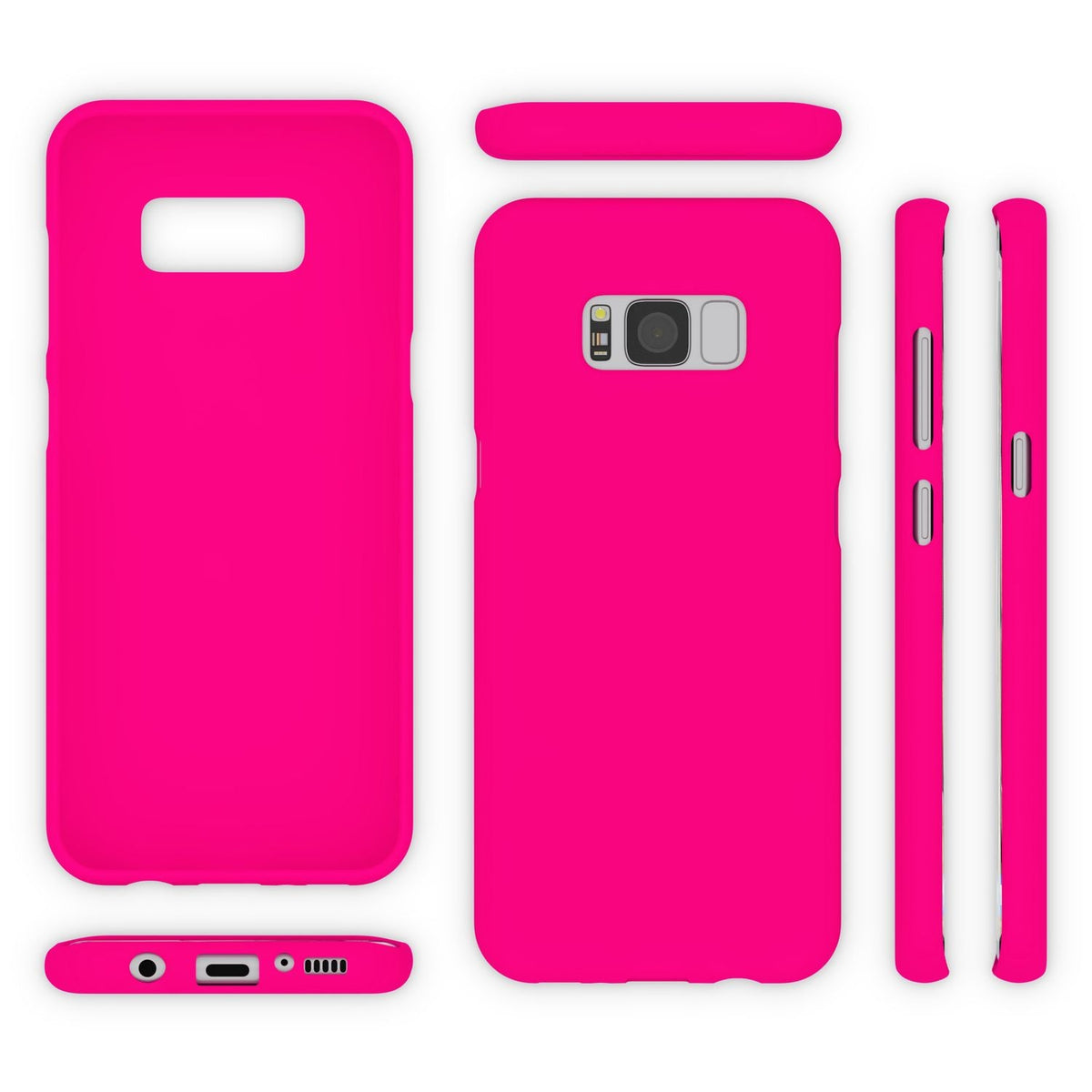 NALIA Neon Silikonhülle für Samsung Galaxy S8 – Soft-Touch & Signal-Neon – NEONSHOCK (Matte Schutzhülle) – Marke aus Berlin